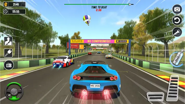 Turbo Car Race android App screenshot 0